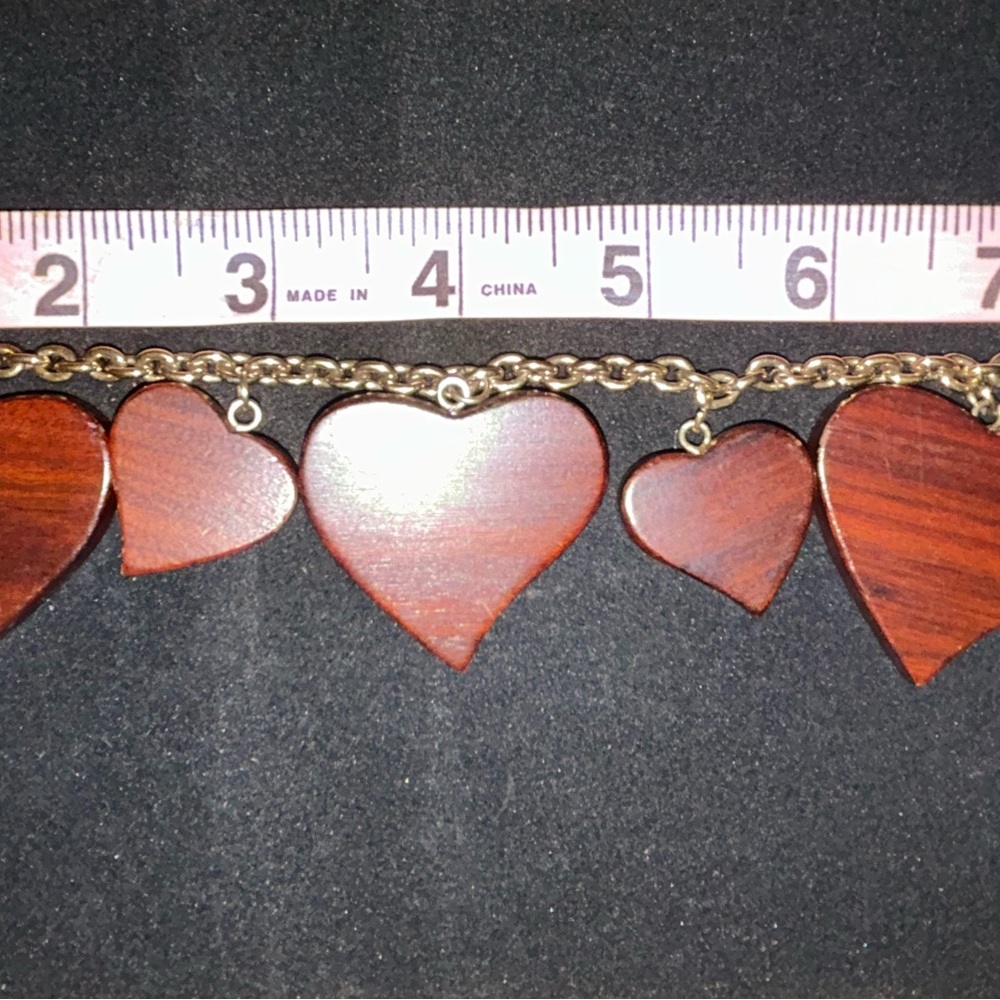 Marc Jacobs Gold Chain Bracelet with Heart Charms